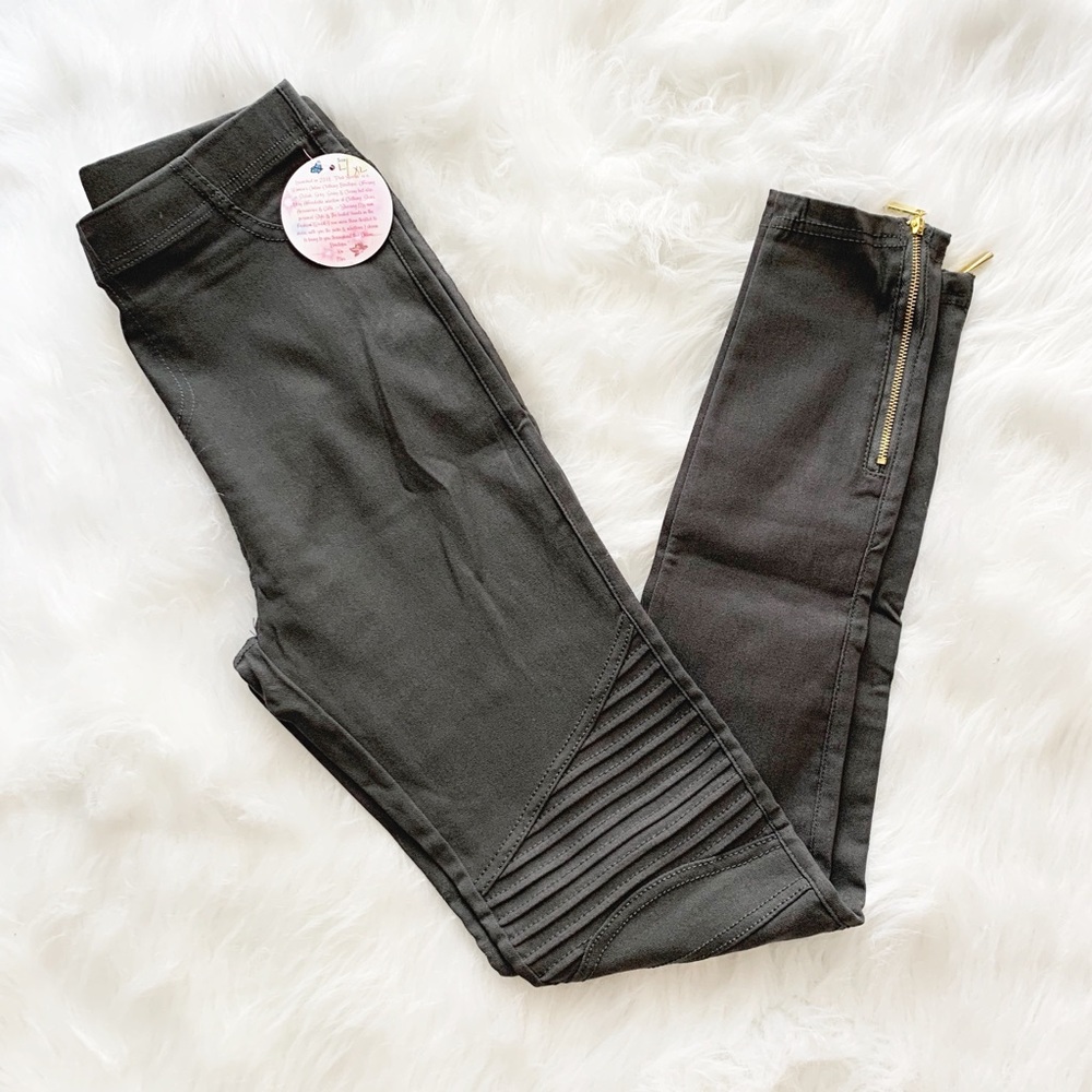 Moto Leggings (DARK GRAY) - Picture 2 of 6